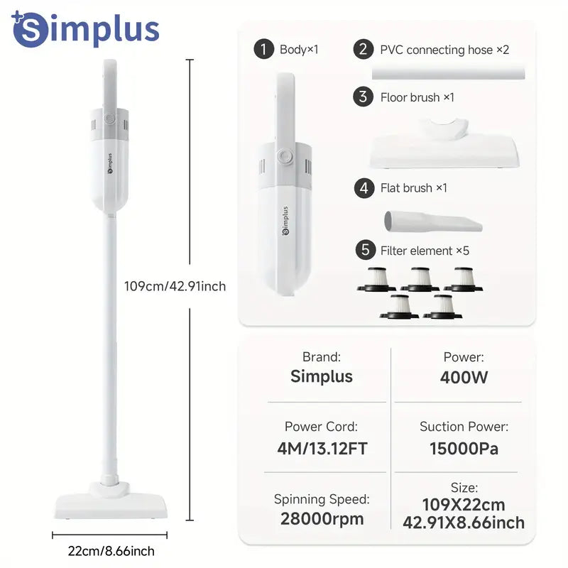 Aspirador inalámbrica 3 en 1 Simplus