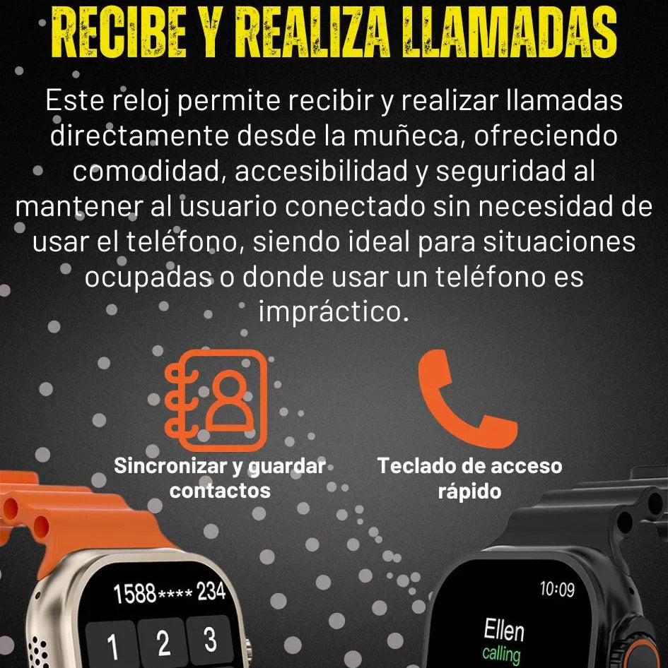 Reloj inteligente T800 con funciones de celular