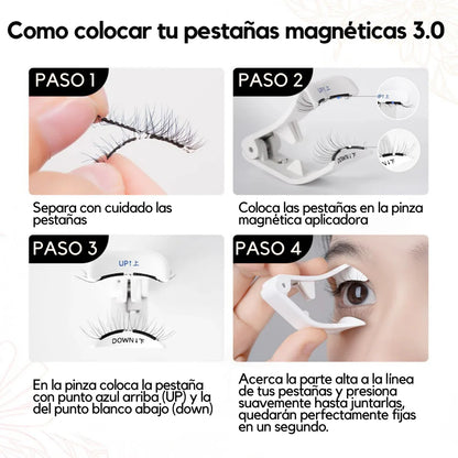 MagnaPro™ – Pestañas Magnéticas 2x1, Resalta Tu Mirada en Segundos