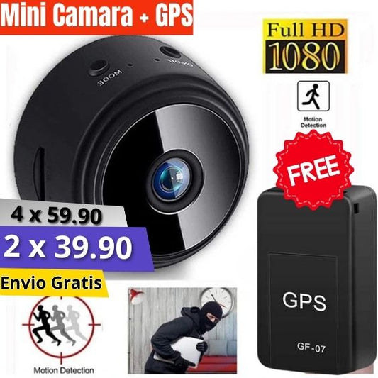NexoCam™ Cámara Mini Espía + GPS de Regalo para Toda Ocasión