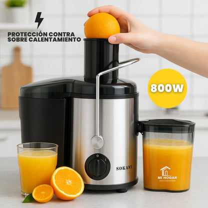 NutriPress 800W™ – Extractor de Jugos 3 en 1