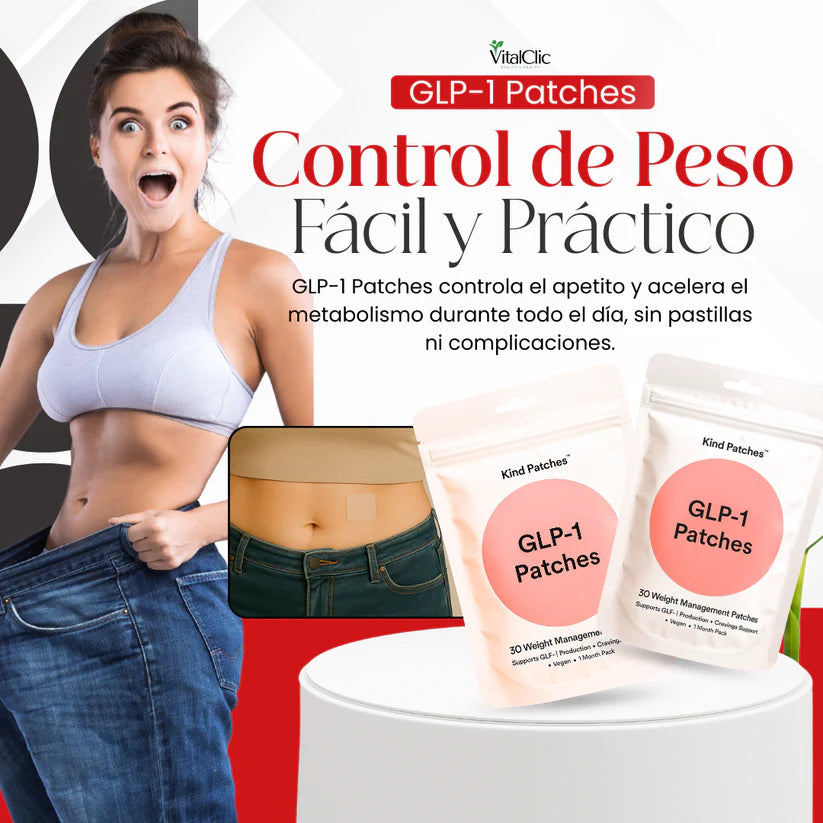 PARCHES GLP-1(3x1) quema grasa mientras descansas