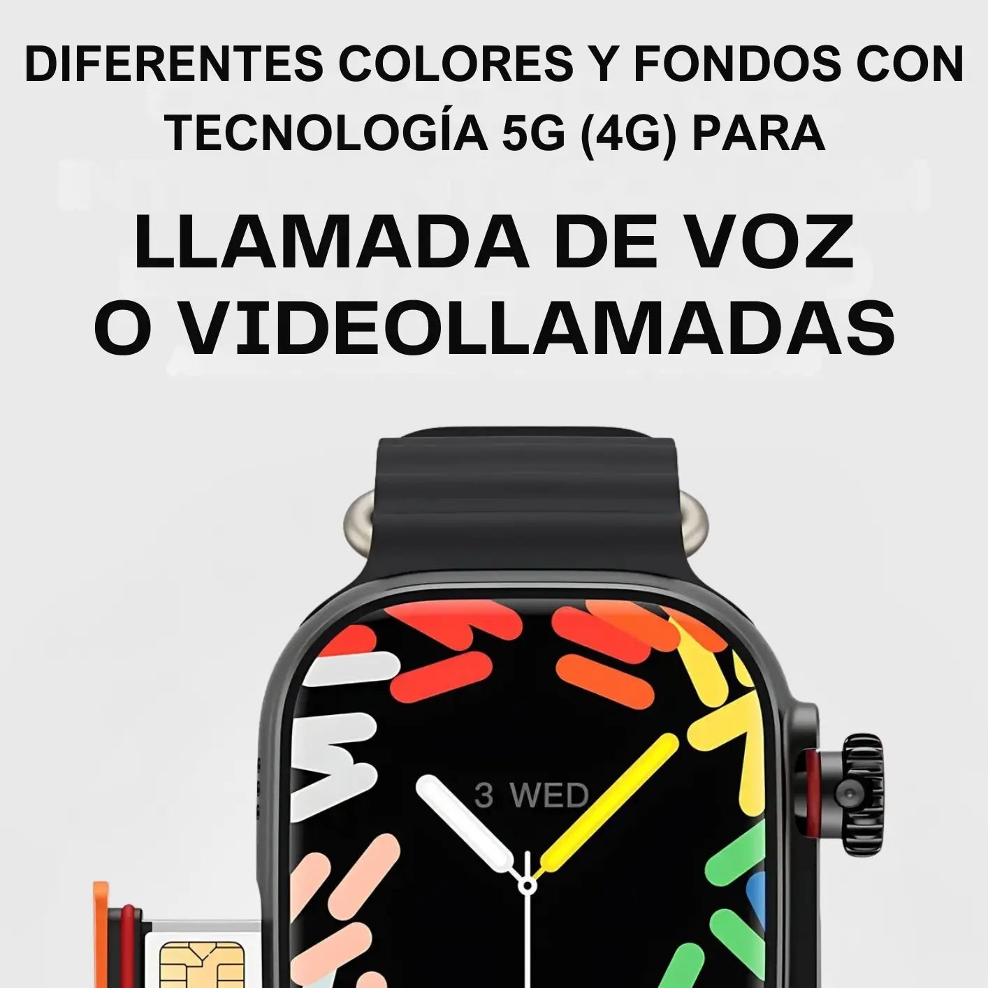 Reloj inteligente T800 con funciones de celular